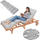 Hobbygarden coussins de fauteuil de jardin Coussin de fauteuil de jardin - Coussin de fauteuil de jardin Hugo 201 x 55 x 8 cm, cendré