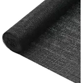 vidaXL Filet brise-vue Noir 1,2x10 m PEHD 75 g/m²
