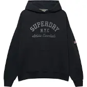 Superdry Athletic Essentials Relax Hoodie Noir XS Femme