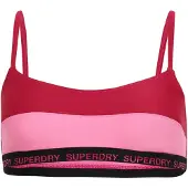 Superdry pour femme. W3010396A Haut de bikini bralette extensible rose (XS), Beachwear, Polister recyclé, Durable