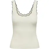 ONLY Top Nanna Scallop Edge Femmes