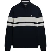 Superdry Pull-over bleu nuit / blanc cassé