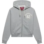 Superdry Veste de survêtement gris chiné