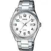 Casio Montre à affichage analogique argent / blanc