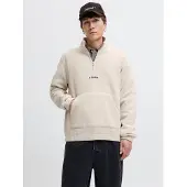 Jack & Jones Soho Half Zip Sweatshirt Beige M Homme