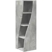 vidaXL Armoire d'angle, 32x32x102 cm, matériau de bois, gris béton
