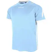 Stanno Maillot Drive à manches courtes pour homme - Bleu ciel / Blanc