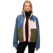 Superdry Veste en polaire bleu / olive / rose