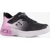 SKECHERS Baskets de sport Microspec Max Advance pour enfants, chaussures à scratch, noires, pour le quotidien