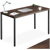 TecTake - bureau hoekbureau bureautafel kantoorbureau - industrieel donkerbruin - 120 x 60 x 75,5 cm