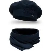 Vivisence Bonnet '7007 Set' bleu foncé