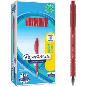Paper Mate Flexgrip Ultra Clip-on Stylo à bille rétractable Medium 12 pièces (12x)