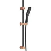 Kuchinox Alanis Bar Set de douche noir/rose or