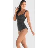 LASCANA Maillot de bain 'Debby' anthracite / noir
