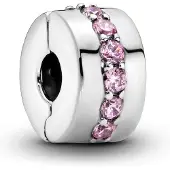 Pandora Clip Charm Link Pandora Rose Étincelant pour Femmes