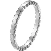Hey Happiness Bague 'Stacked Bead' argent