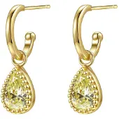 Hey Happiness Boucles d'oreilles 'August Birthstone' or