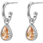 Hey Happiness Boucles d'oreilles 'January Birthstone' argent