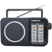 Daewoo Dw1124 Portable Radio Noir One Size / EU Plug 220V