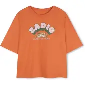 Zadig & Voltaire T-shirt enfant X60539 filles - Orange - 10 ans