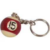 Ventura Porte-clés boule de billard 25 mm No. 15