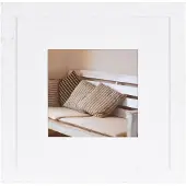 Henzo Bois flotté 30x30 Cadre blanc -