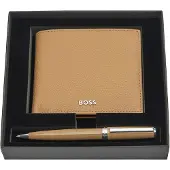 BOSS Parure HUGO Camel (stylo bille & portefeuille)