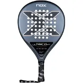 NOX Raquette de paddle AT10 Genius Ultralight, argentée, pour hommes, poids 310-325 grammes