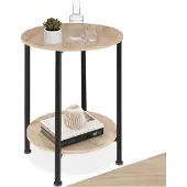 TecTake - Table d'appoint Ballina lumière industrielle, table d'appoint - 404218