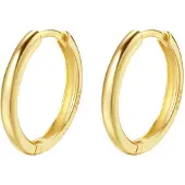 Hey Happiness Boucles d'oreilles 'Urban Hoop' or