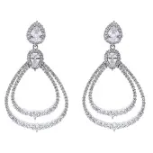 Avant Garde Boucles d'oreilles 'Simonaette' argent