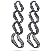 Avant Garde Boucles d'oreilles 'Elenaia' bleu foncé