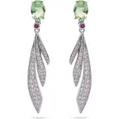 Avant Garde Boucles d'oreilles 'Ulrikea' argent
