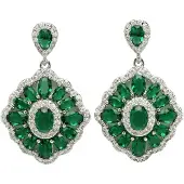 Avant Garde Boucles d'oreilles 'Emiliaina' vert