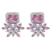 Avant Garde Boucles d'oreilles 'Anikaka' rose clair