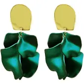 Avant Garde Boucles d'oreilles 'Sabineya' vert