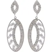 Avant Garde Boucles d'oreilles 'Bianca' argent