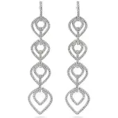Avant Garde Boucles d'oreilles 'Ivanana' argent