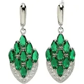 Avant Garde Boucles d'oreilles 'Luciana' vert