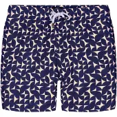 Bondi Joe Shorts de bain ' Fletcher ' bleu nuit / blanc
