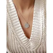 Hey Happiness Chaîne 'Flower of Life' argent