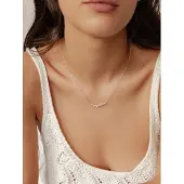 Hey Happiness Chaîne 'Pearl Cluster' argent