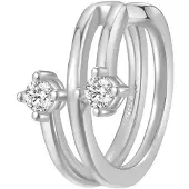 Hey Happiness Boucles d'oreilles 'Duo' argent