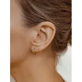 Hey Happiness Boucles d'oreilles 'Basis' argent
