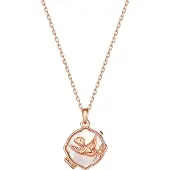 Hey Happiness Chaîne 'Serenity Locket' or rose