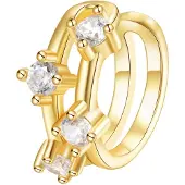 Hey Happiness Boucles d'oreilles 'Sparkle Band' or