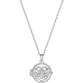 Hey Happiness Chaîne 'Eternity Locket' argent