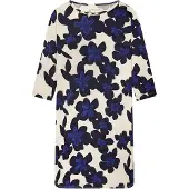 Schiesser Chemise de nuit ivoire / bleu foncé