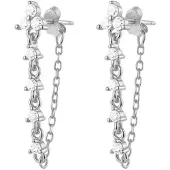 Hey Happiness Boucles d'oreilles 'Blossom' argent
