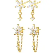 Hey Happiness Boucles d'oreilles 'Daisy Glow' or